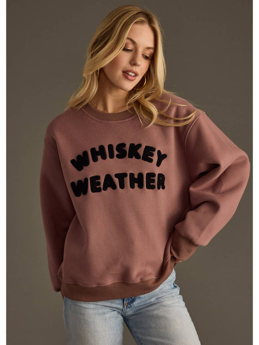 Whiskey Weather Sweatshirt Mocha