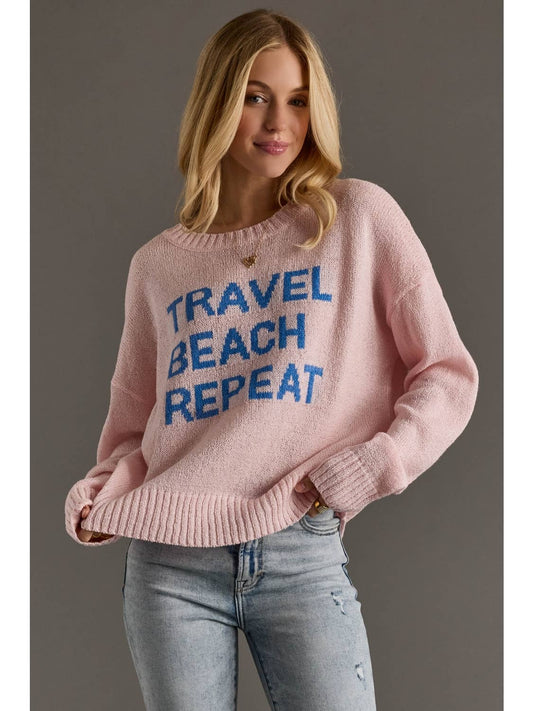 Travel Beach Repeat Lightweight Sweater