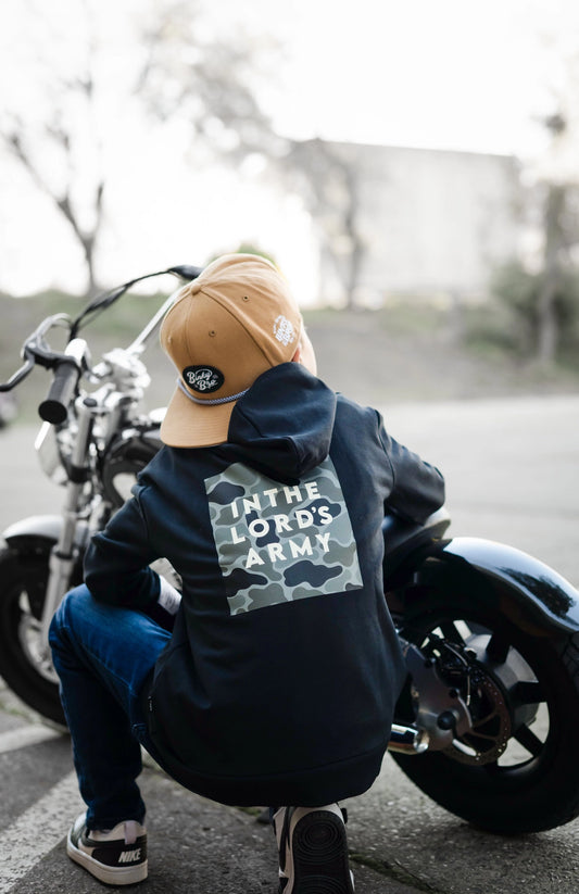 In the Lord's Army Kids Black Hoodie