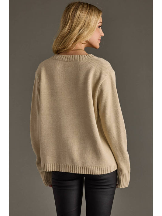 Whiskey Weather Sweater Lt. Tan