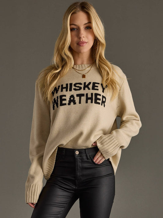 Whiskey Weather Sweater Lt. Tan
