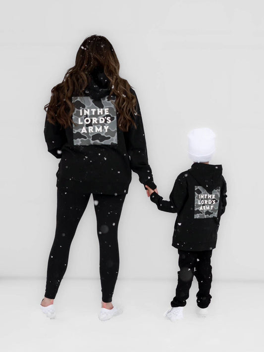 In the Lord's Army Adult Black Hoodie