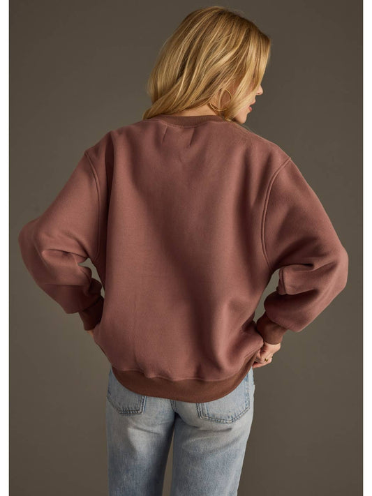 Whiskey Weather Sweatshirt Mocha