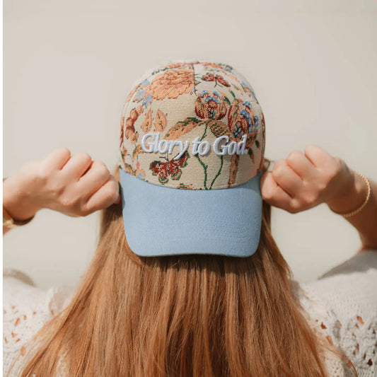 Hat: Floral Glory To God