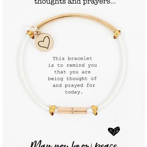 Thought Keepers Bracelet - White/Gold