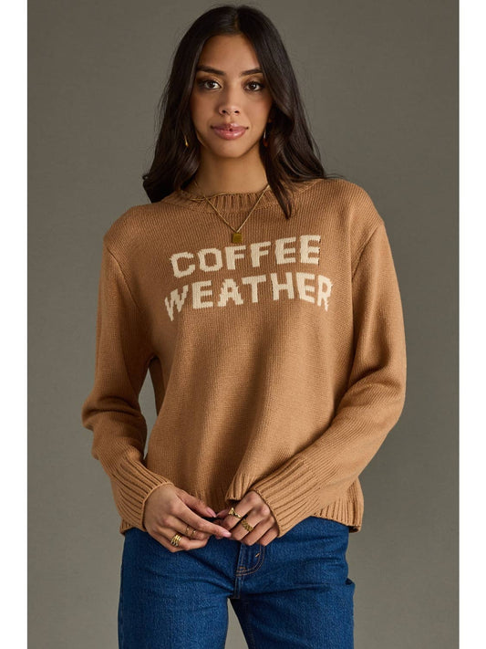 Coffee Weather Sweater Light Brown