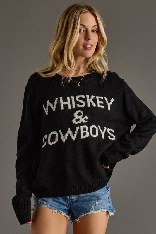 Whiskey & Cowboys Sweater