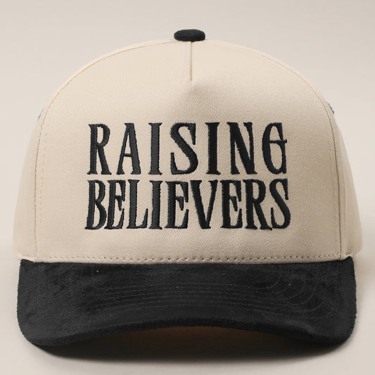 Raising Believers Suede Two-Tone Trucker Hat